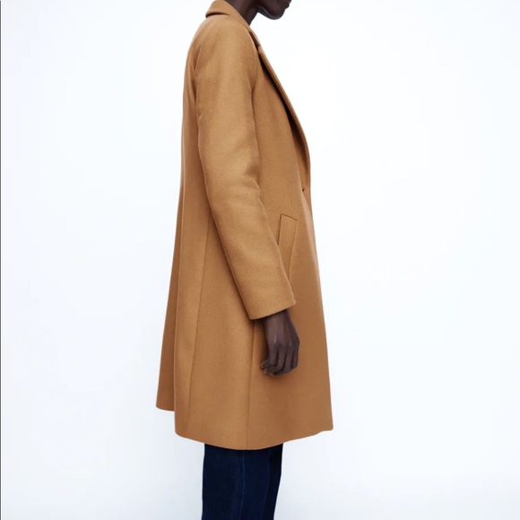Wool blend coat - camel - Picture 6 of 6